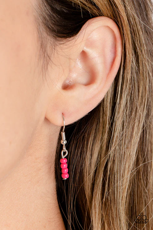 Bewitching Beading - Pink  Necklace