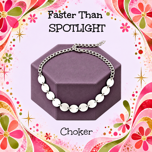 Faster Than SPOTLIGHT - Silver  Necklace