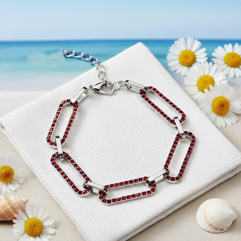 Still Not OVAL You - Red  Bracelet