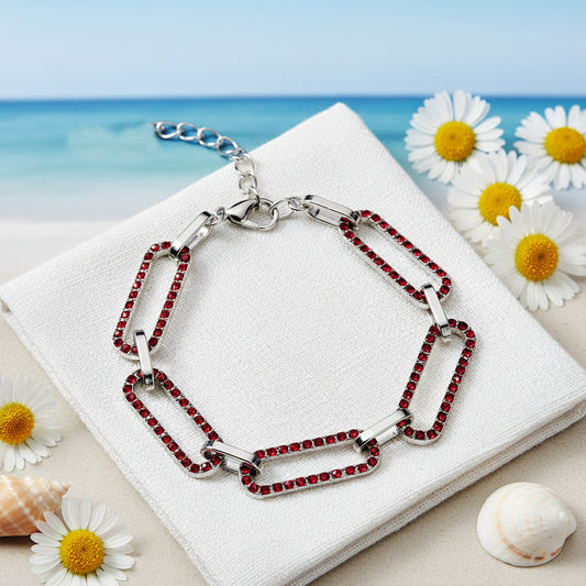 Still Not OVAL You - Red  Bracelet
