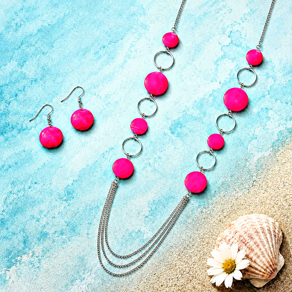 Beach Hub - Pink Necklace