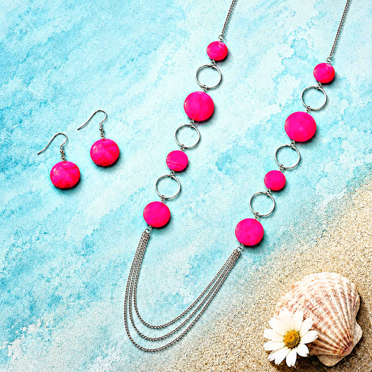 Beach Hub - Pink Necklace