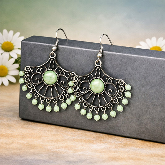 Stone Lagoon - Green  Earrings
