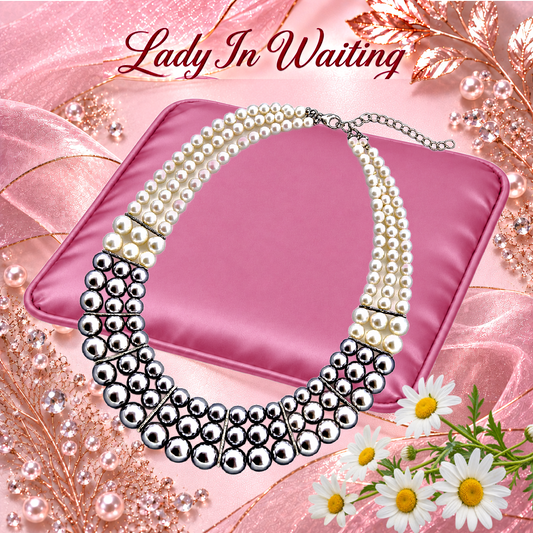 Lady In Waiting - Silver Necklace