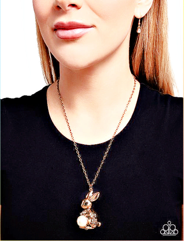 Easter Bunny - Gold Necklace