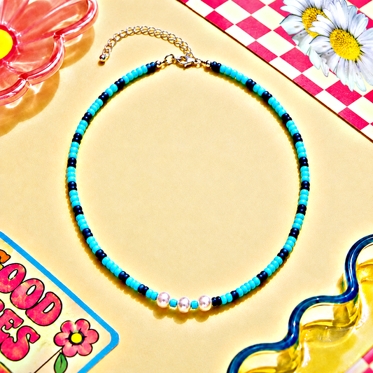 I Can SEED Clearly Now - Blue Necklace