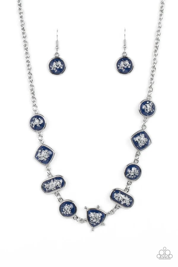 Fleeked and Flecked - Blue Necklace