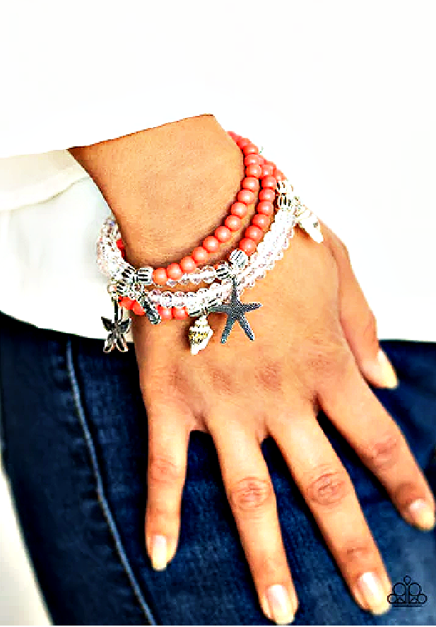 Ocean Breeze - Orange Bracelet