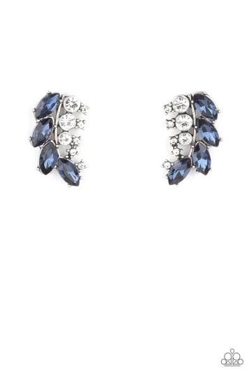 Flawless Fronds - Blue Post Earrings