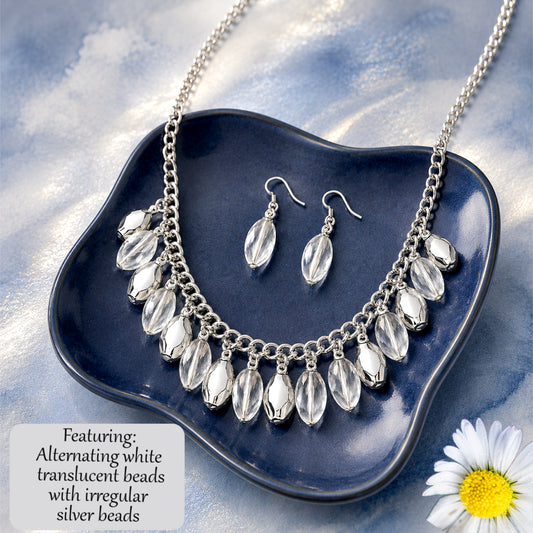 Fringe Fabulous - White  Necklace