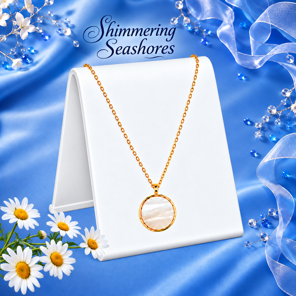 Shimmering Seashores - Gold Necklace