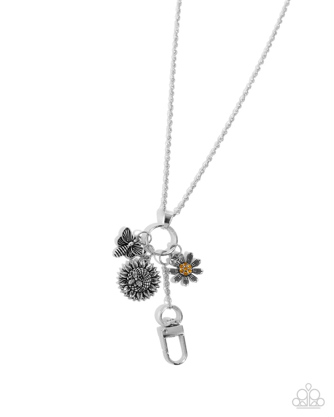 Bumblebee Bling - Orange Lanyard Necklace
