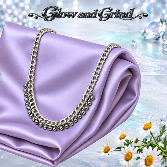 Glow and Grind - Silver  Necklace