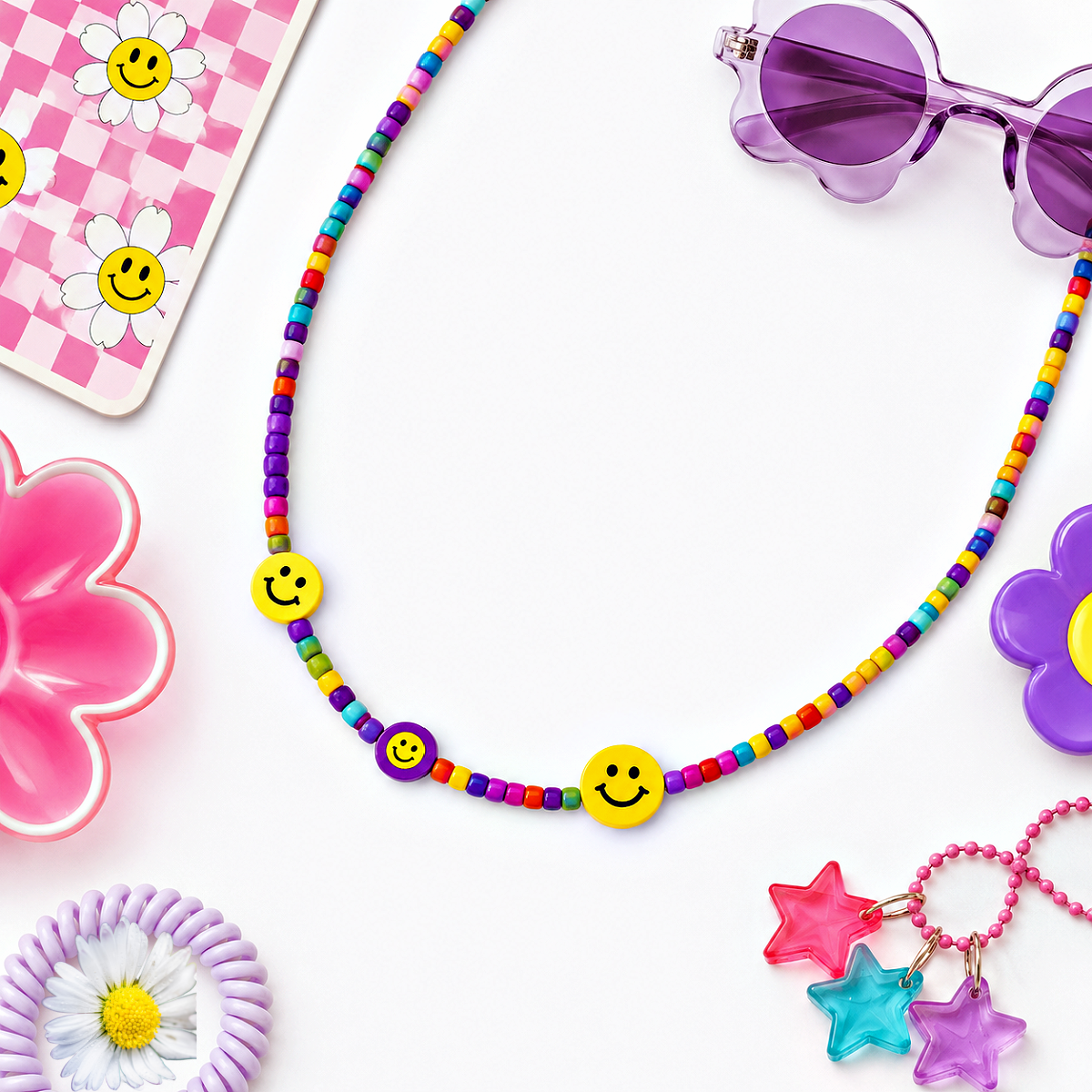 Flower Power Pageant - Purple  Necklace