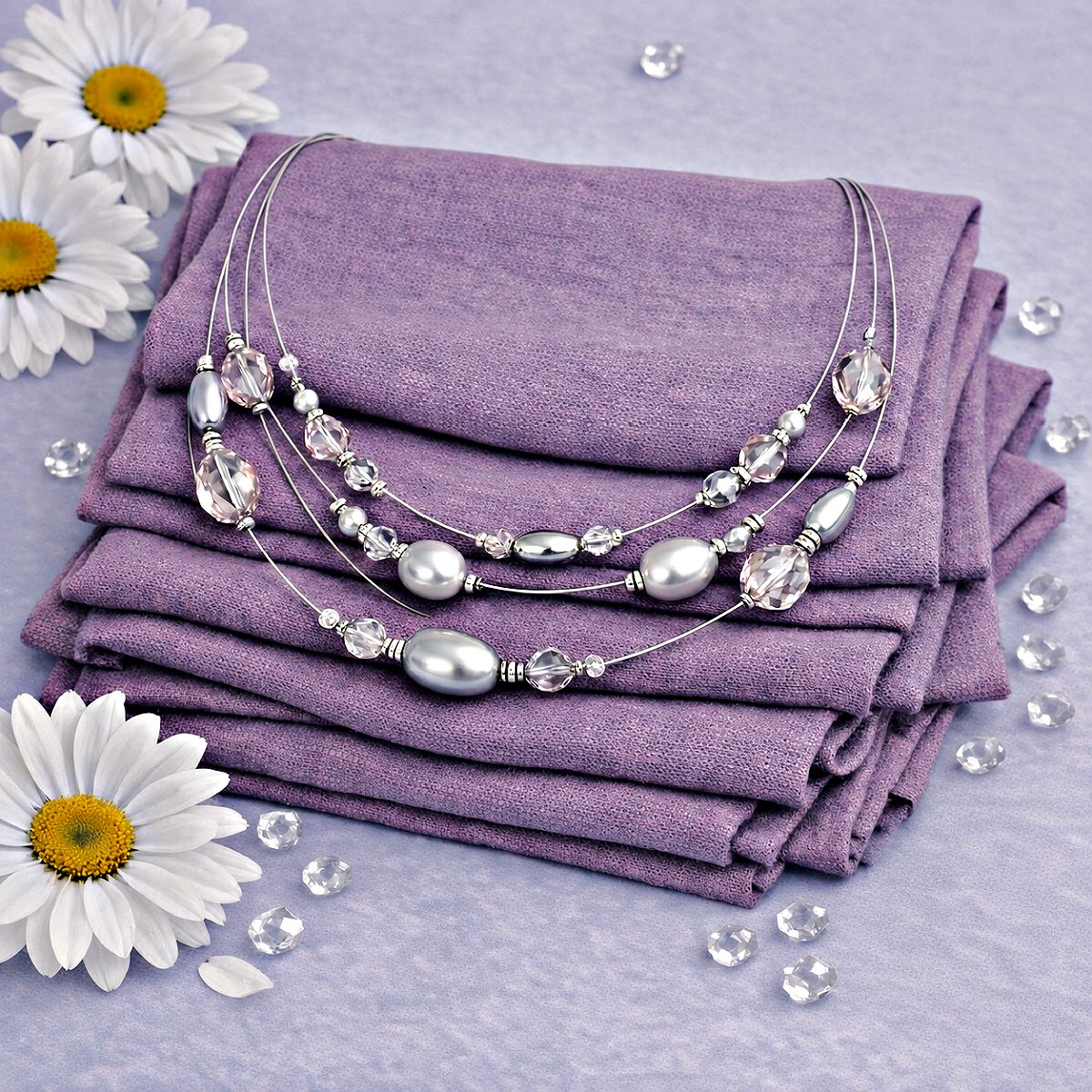 Pacific Pageantry - Silver  Necklace