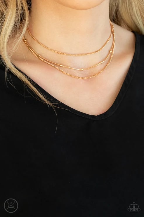 Subtly Stunning - Gold Necklace