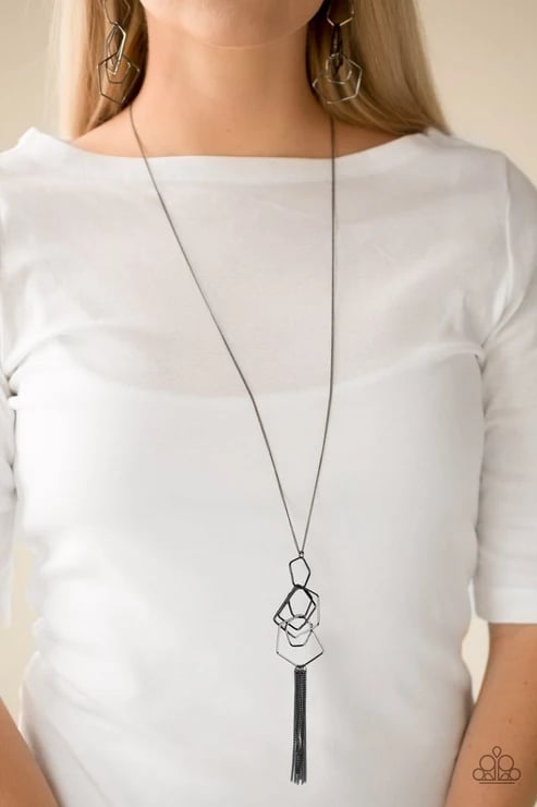The Penthouse - Black/Gunmetal  Necklace