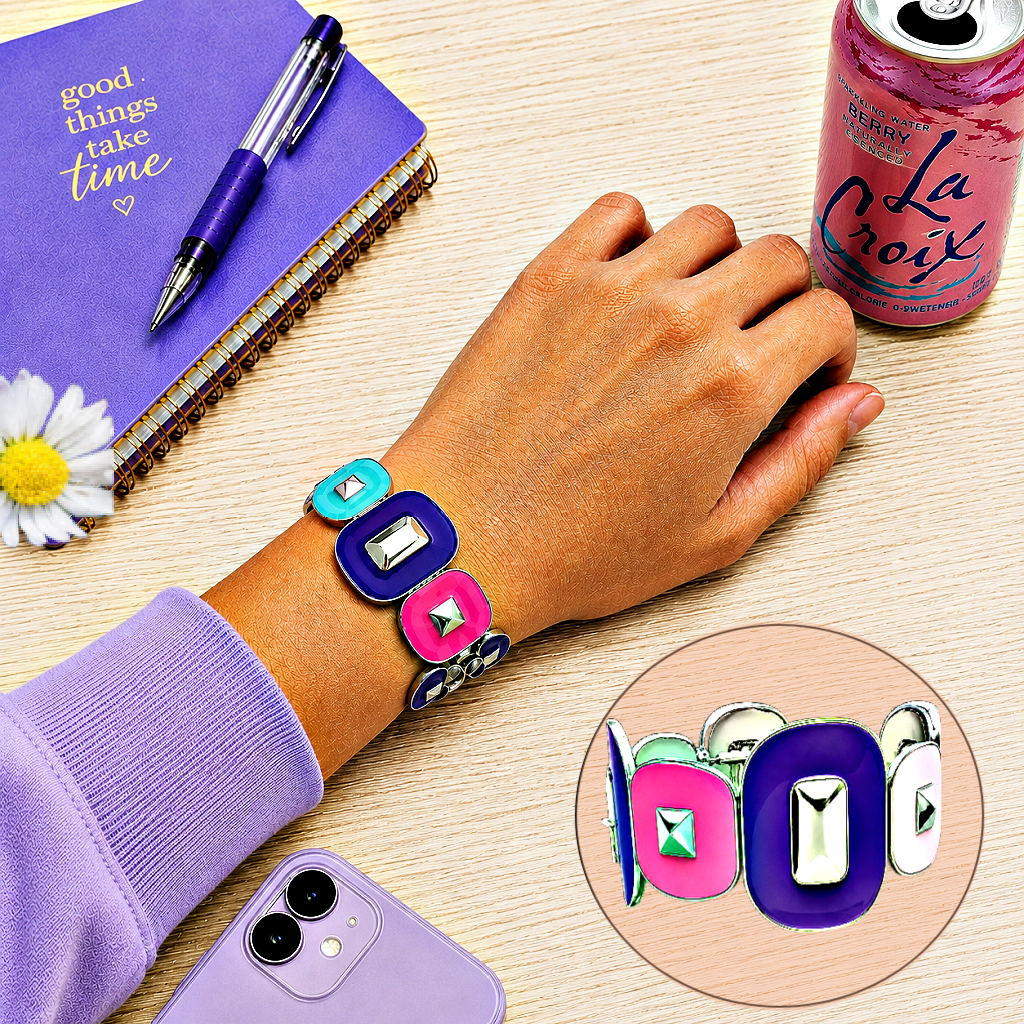 Painted Pairing - Purple  Bracelet