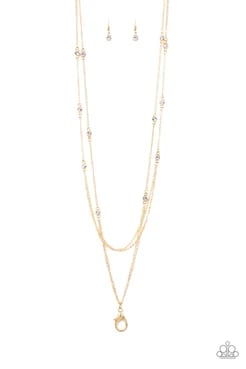Sparkle Of The Day - Gold Lanyard Necklace