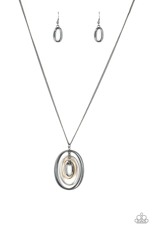 Classic Convergence - Black  Necklace