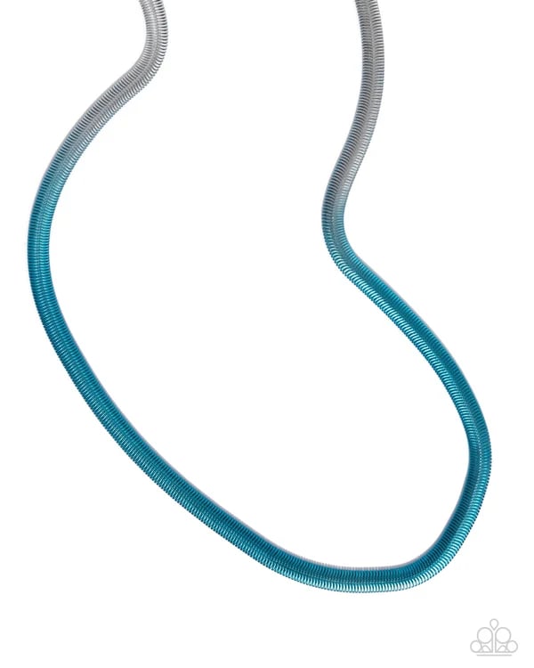 Spray Paint Sass -  Blue Necklace