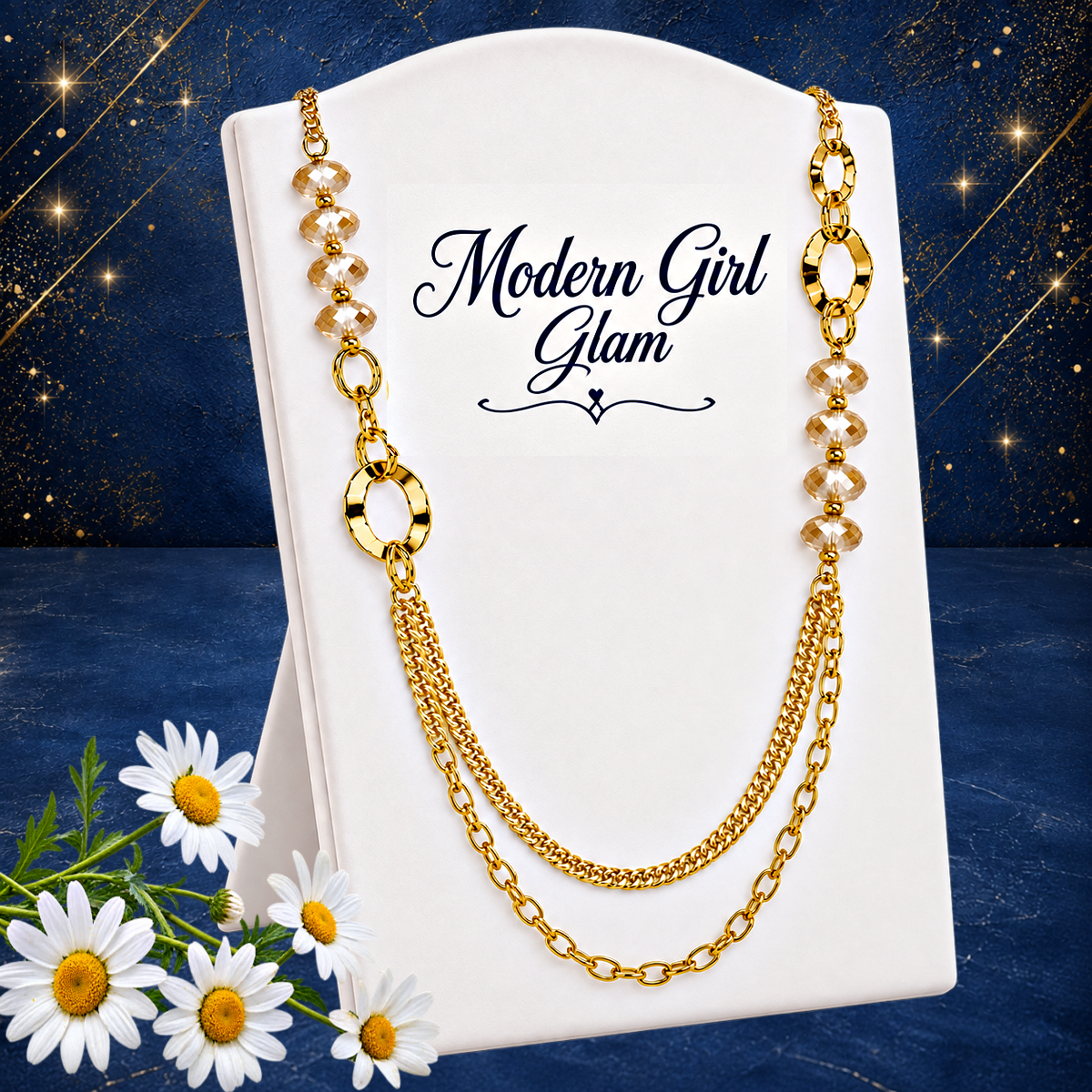 Modern Girl Glam - Gold Necklace