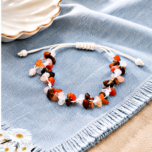 Knotted Kingdom - Orange  Bracelet