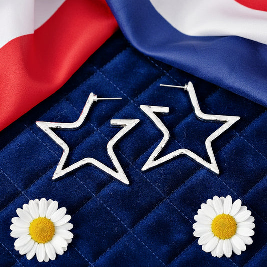 All-Star Attitude - Silver Earrings