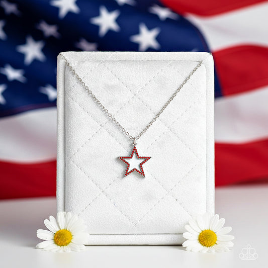 American Anthem - Red  Necklace