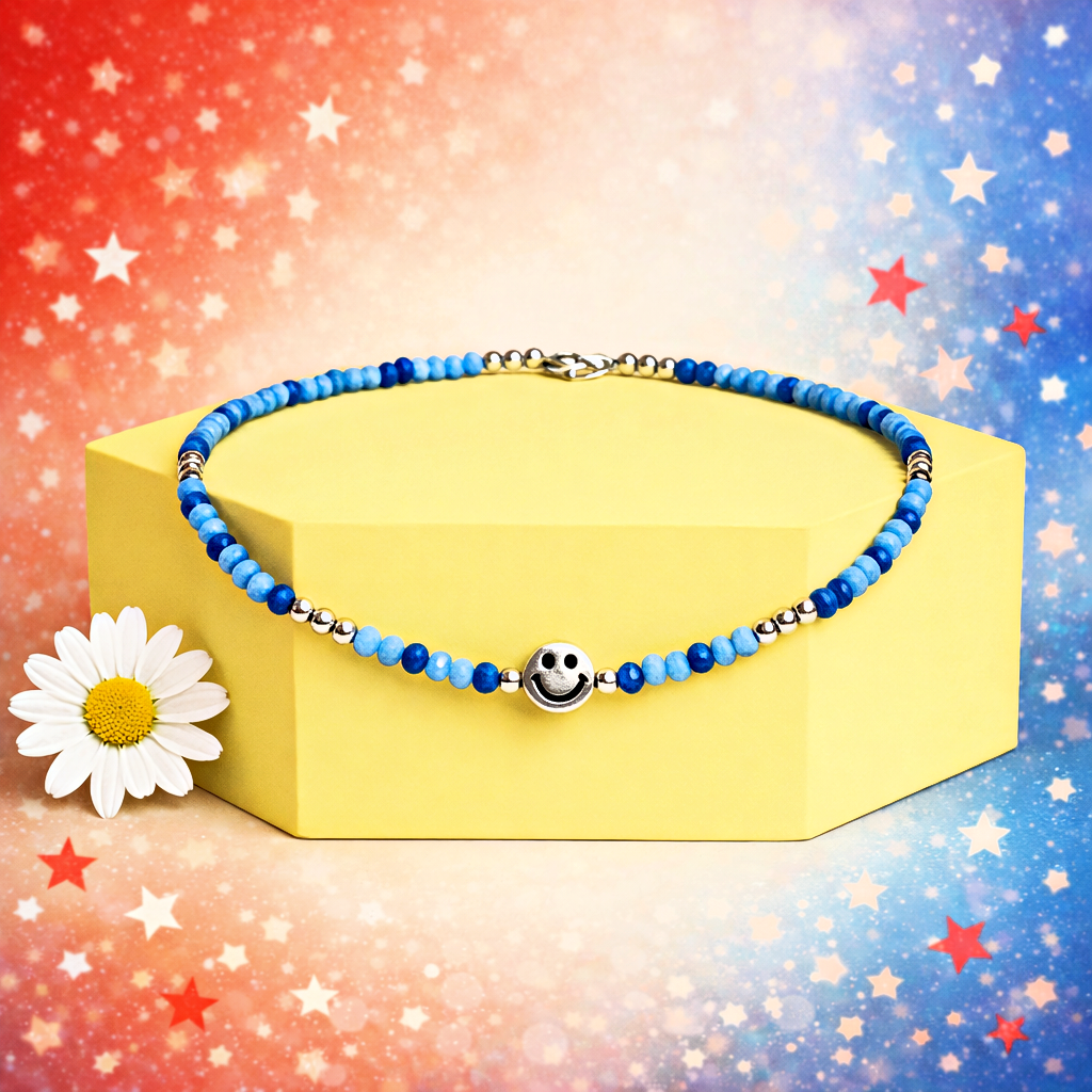 Beaming Bling - Blue Necklace