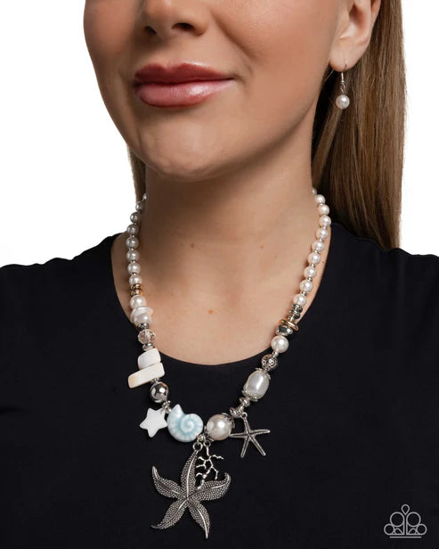 Cosatal Cameo - Blue Necklace