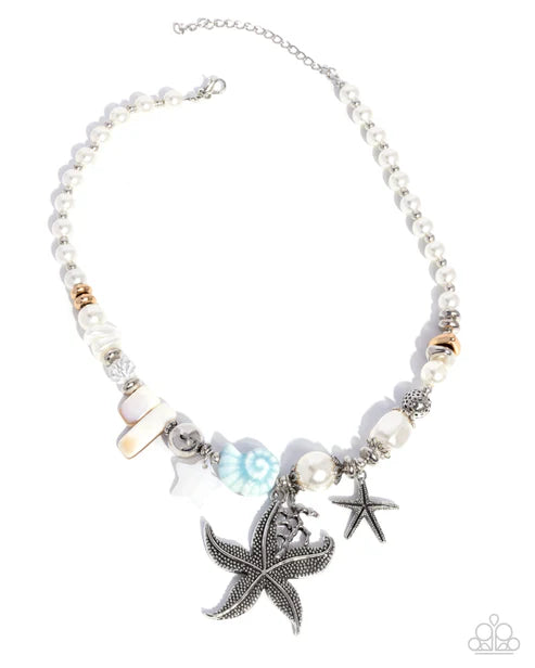 Cosatal Cameo - Blue Necklace