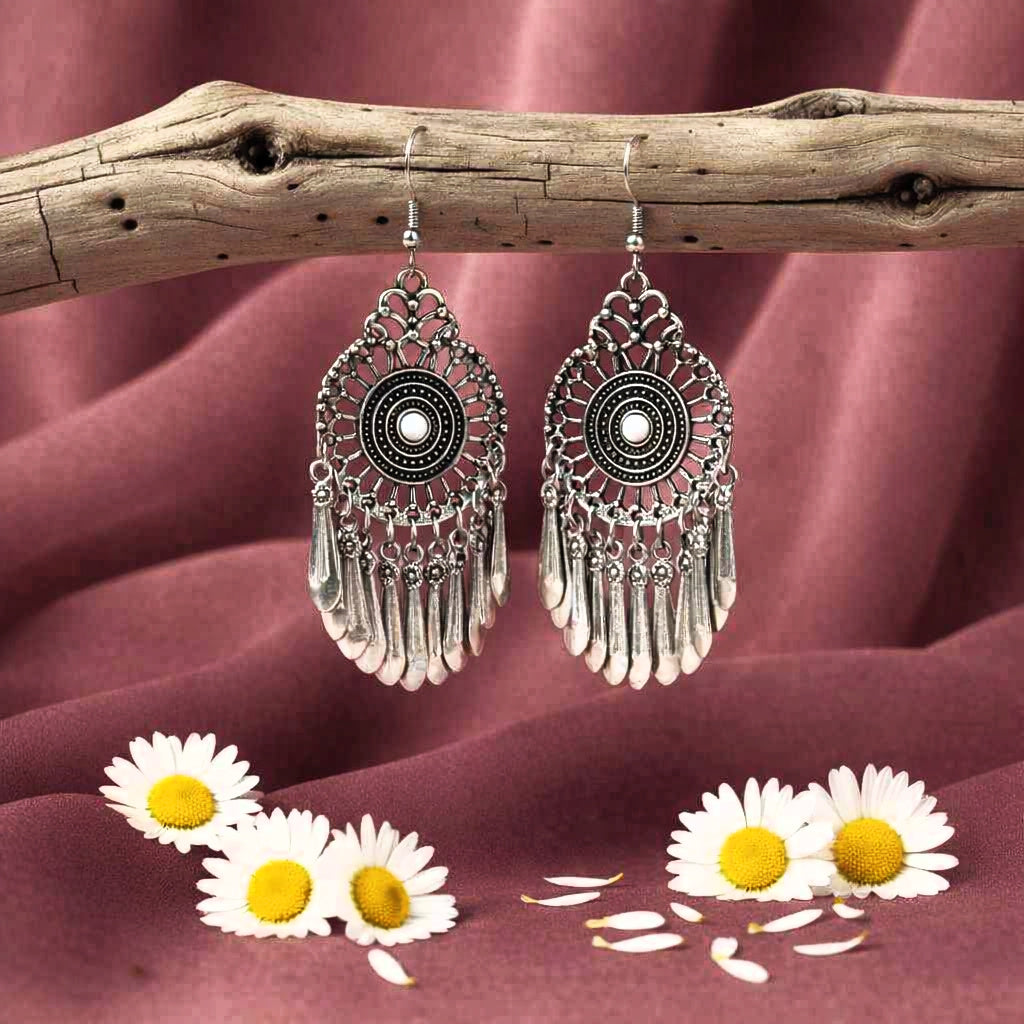 Dream a Little DREAMCATCHER - White  Earrings