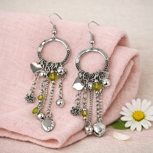 Charm School - Green  Earrings