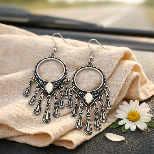 Ranger Rhythm - White  Earrings