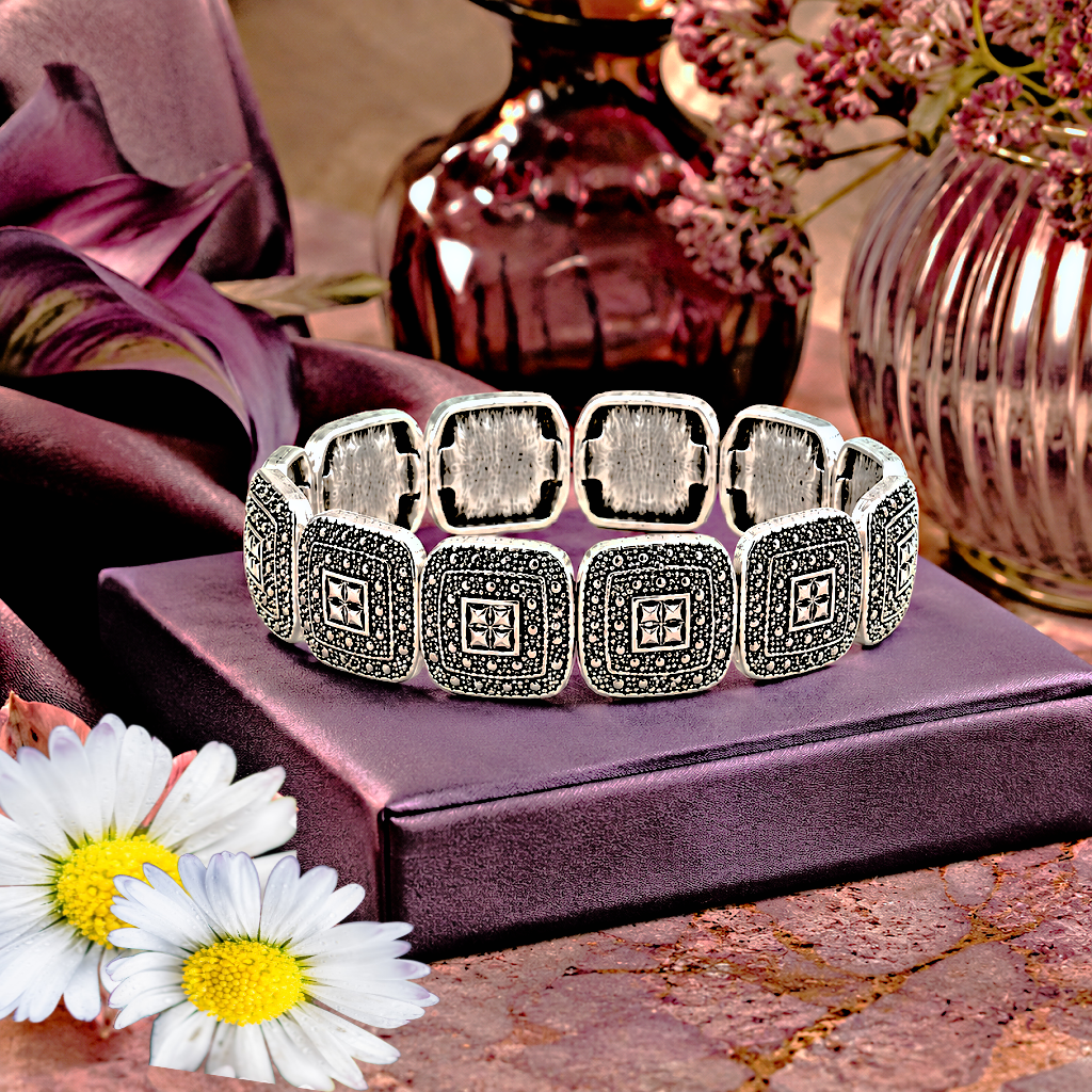 Radiantly Riviera - Silver Bracelet