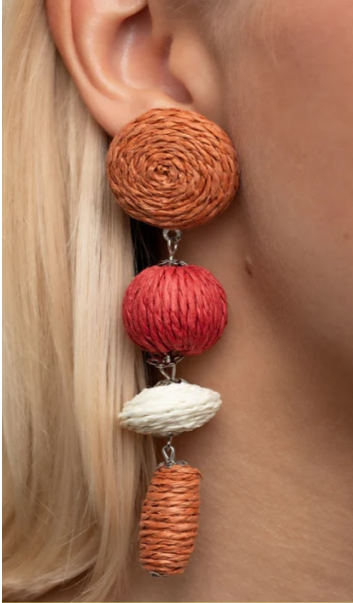 Twine Tango - Multi  Post Earrings