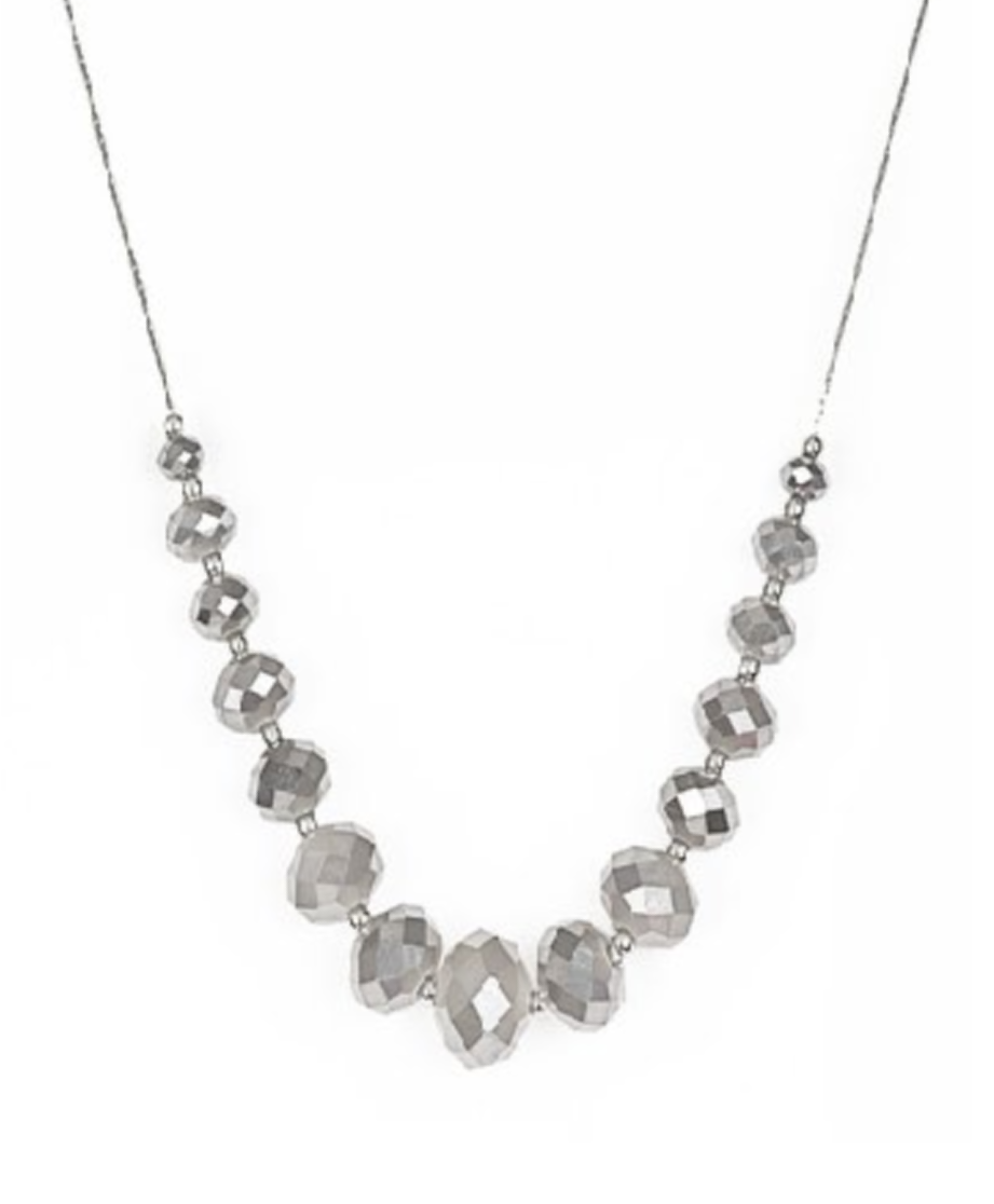 Crystal Carriages - Silver Necklace