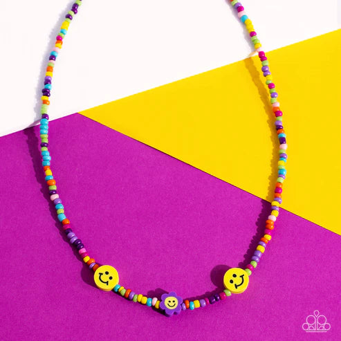 Flower Power Pageant - Purple  Necklace