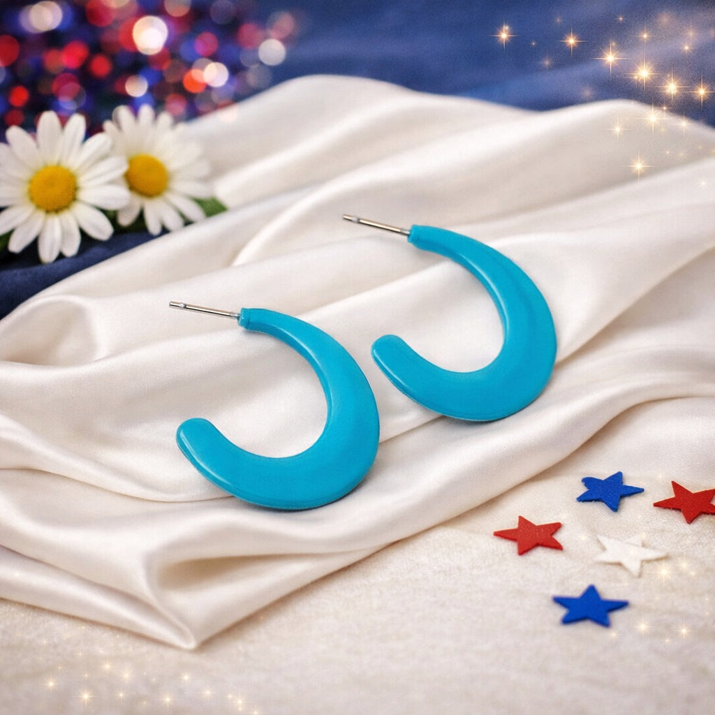 Fun-Loving Feature - Blue Earrings