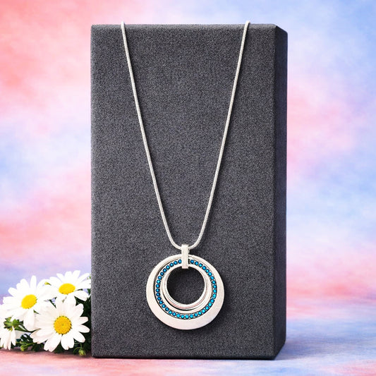 Gather Around Gorgeous - Blue Necklace