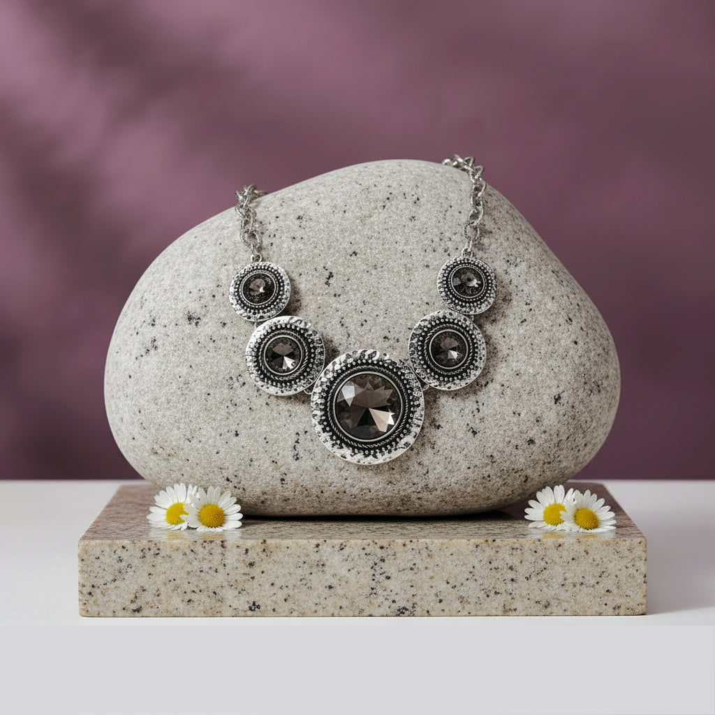Global Glamour - Silver Necklace