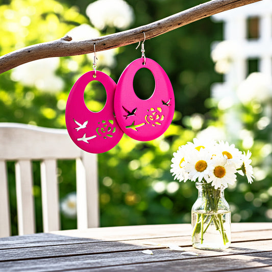 Home TWEET Home - Pink  Earrings