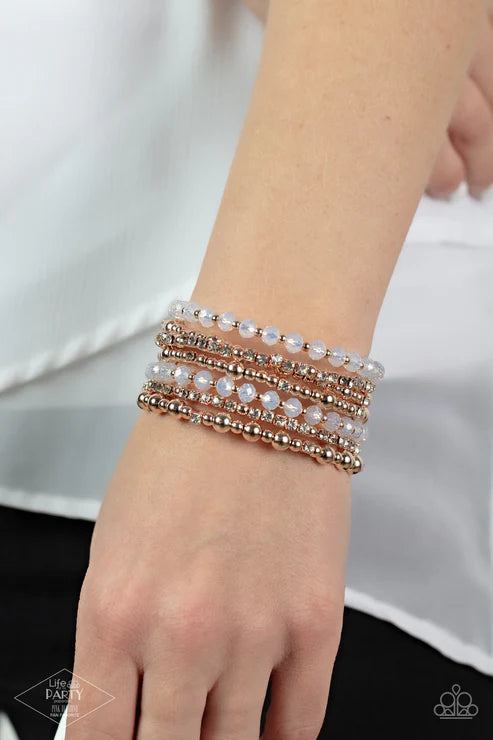 Ice Knowing You - Rose Gold  Bracelet