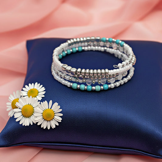 Infinitely Dreamy - White Bracelet