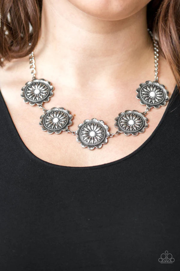 "ME-dallions, Myself and I" - White Necklace