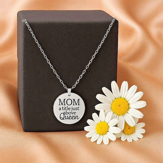 Mother Dear - White  Necklace