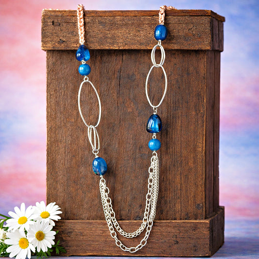 Pleasant Promenade - Blue Necklace