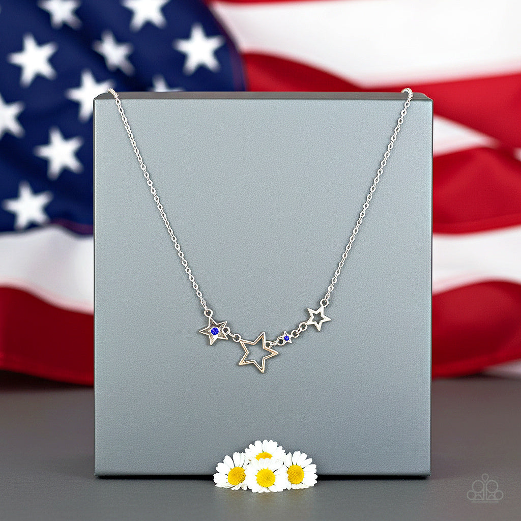 Proudly Patriotic - Blue Necklace