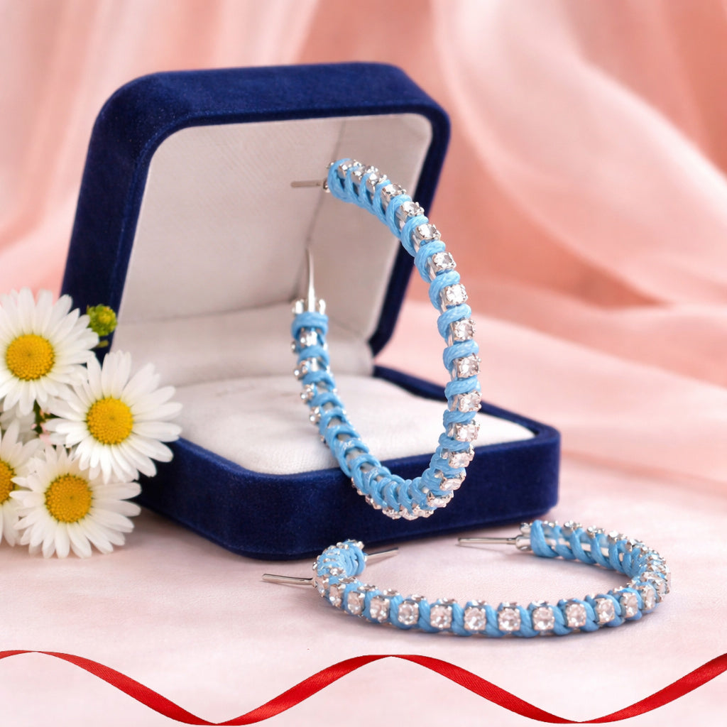 Put a STRING on It - Blue  Earring